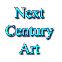 nextcenturyartcom logo white blue more shadow